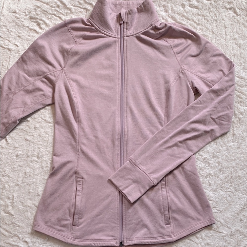 Women's Light Pink Zip-Up Jacket